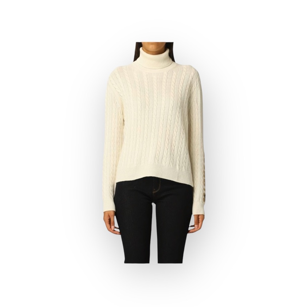 new Izod ❤︎ Cozy Classic Cable Knit Turtleneck Sweater ❤︎ Ivory Winter White XL